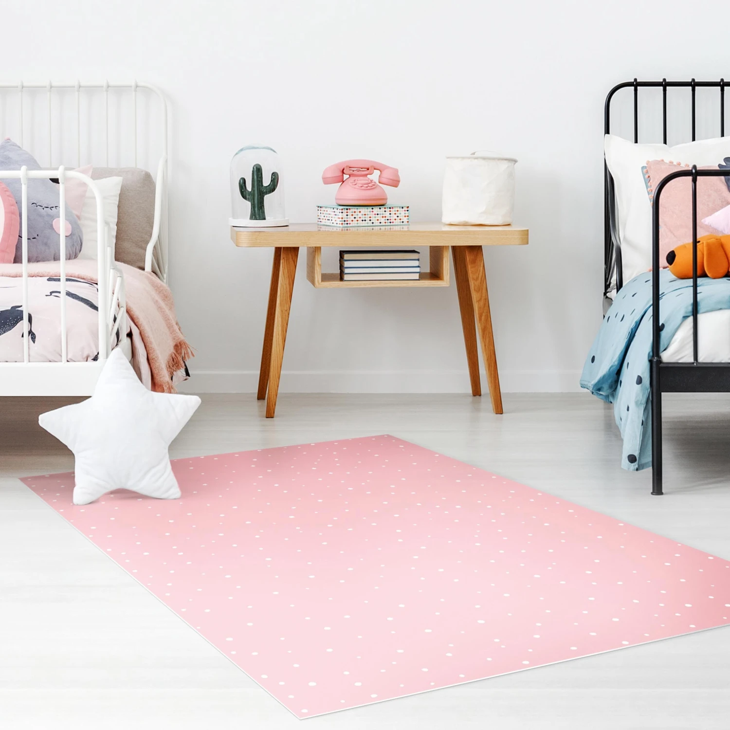 Bilderwelten Gezeichnete Punkte auf Pastellrosa - 160 x 240 cm - Durchmesser: 240 cm 2 Bilderwelten Gezeichnete Punkte auf Pastellrosa - 160 x 240 cm - Durchmesser: 240 cm – Bild 2