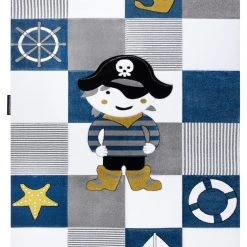 RugsX Kinderteppich PETIT CORSAIR PIRAT ANKER - 160 x 220 cm