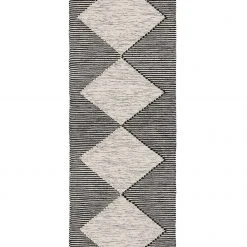 Benuta Wollteppich Nahla - Weiß - Schwarz