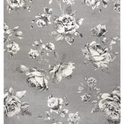RugsX Teppich GNAB 60642653 Blumen Rosen grau - 160 x 230 cm