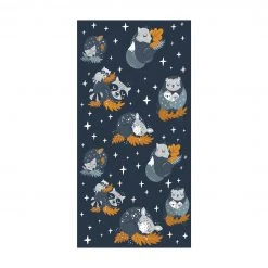 Bilderwelten Skandinavische Tierfamilien in der Nacht - 40 x 80 cm - Durchmesser: 80 cm