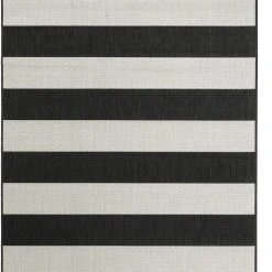 Benuta In- & Outdoor-Teppich Metro - Schwarz - 140 x 200 cm