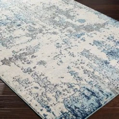 Surya Abstrakt-Teppich DUNKIRK - Blau - 200 x 274 cm -Teppiche populaire boutique af9f2cba65ac4cfb9ce5ce729afee010