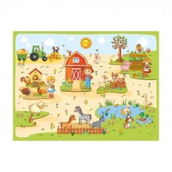 Bilderwelten Bauernhof - Landarbeit macht Spaß - 320 x 240 cm - Durchmesser: 240 cm