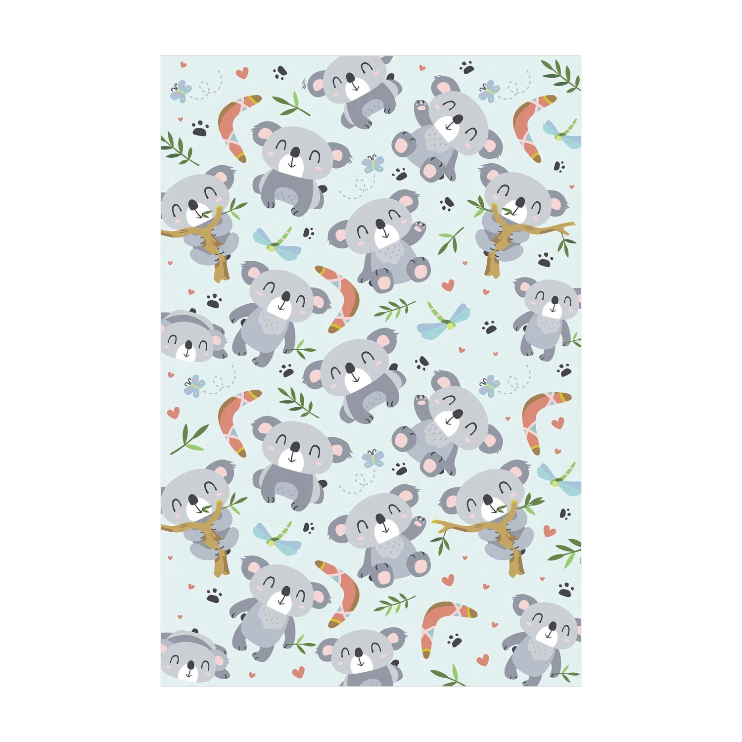 Bilderwelten Koalabären mit Bummerang in Australien - 160 x 240 cm - Durchmesser: 240 cm 1 Bilderwelten Koalabären mit Bummerang in Australien - 160 x 240 cm - Durchmesser: 240 cm