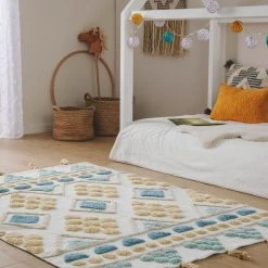 Benuta Kinderteppich Maya - Blau - 120 x 170 cm -Teppiche populaire boutique b5b2a52a4cac4dcfa7975afb14ec335b
