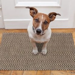 Relaxdays Fußmatte Jute Zickzack -Teppiche populaire boutique b6d190c8042d405ea8315d91d4f51e28