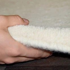 THEKO die markenteppiche Berberteppich Imaba Super - Schurwolle - Sand - Weiß - 170 x 240 cm -Teppiche populaire boutique berberteppich imaba super in vier groessen 90x160cm 4240212