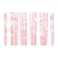 Bilderwelten Bäume im Wald Rosa - 360 x 240 cm - Durchmesser: 240 cm