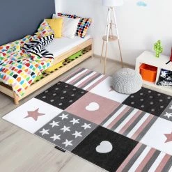 RugsX Kinderteppich PETIT TEENY HERZ STERNE - 240 x 330 cm 8 RugsX Kinderteppich PETIT TEENY HERZ STERNE - 240 x 330 cm -Teppiche populaire boutique ca30a0a4106a4e589f1bf10a77d9fd4e