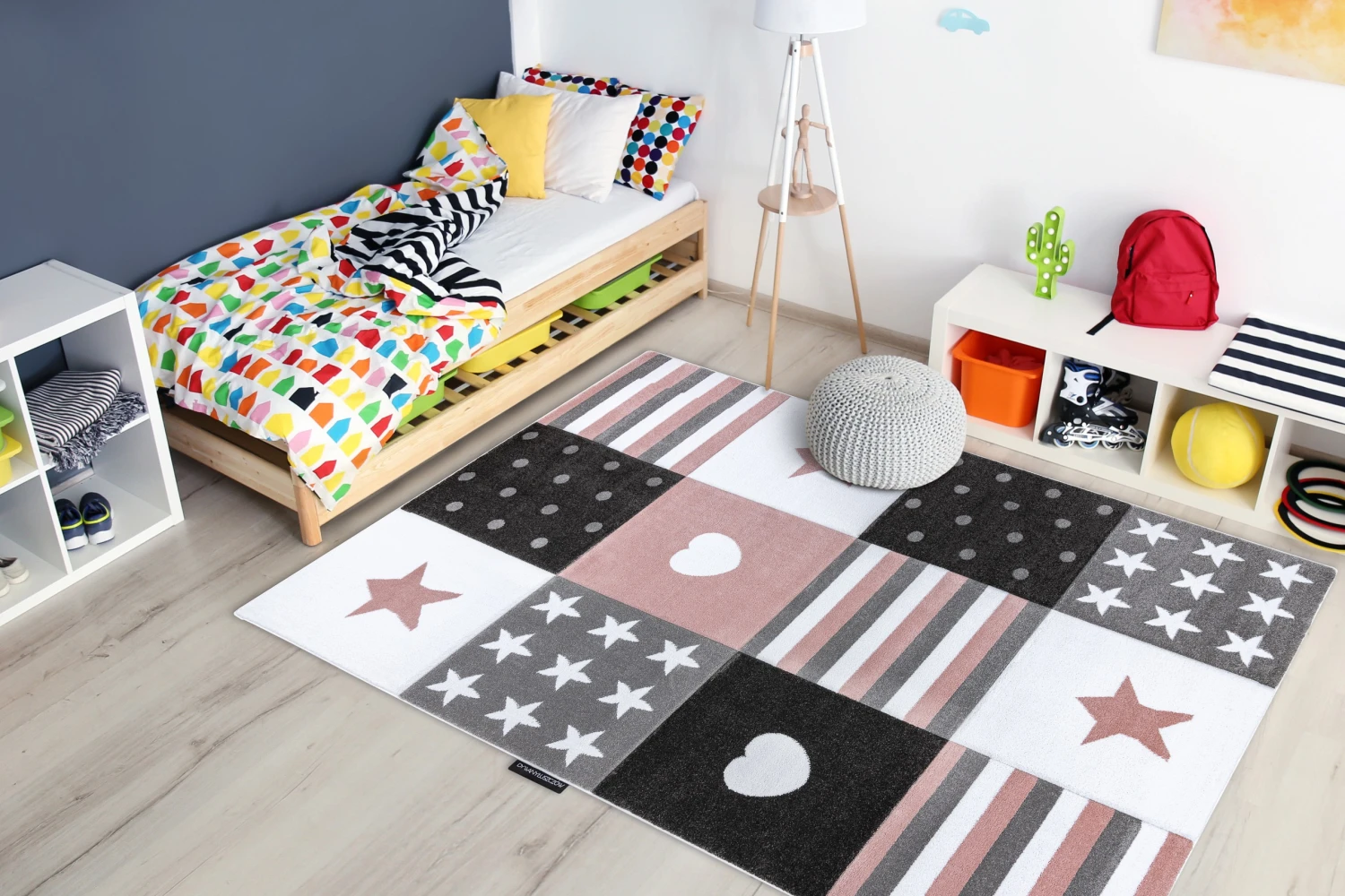 RugsX Kinderteppich PETIT TEENY HERZ STERNE - 240 x 330 cm 4 RugsX Kinderteppich PETIT TEENY HERZ STERNE - 240 x 330 cm – Bild 4