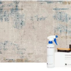 Musterring Webteppich OPERA + Teppichreiniger-Set - Blaugrau - 160 x 230 cm