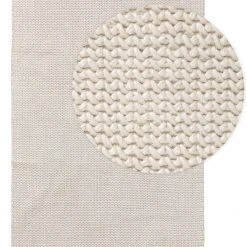 Benuta Wollteppich Velma - Cremeweiß - Weiß - 160 x 230 cm