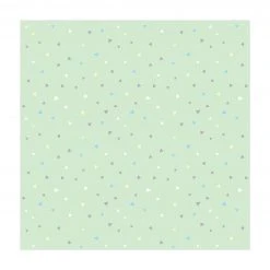 Bilderwelten Bunte Pastelldreiecke auf Grün - 140 x 140 cm - Durchmesser: 140 cm