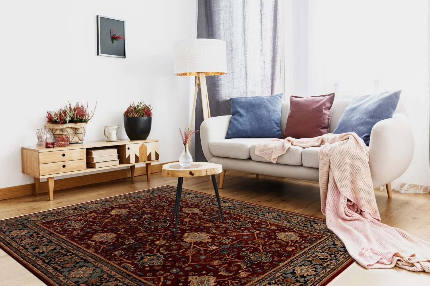 RugsX Teppich Wolle KESHAN Franse, - 80 x 145 cm 2 RugsX Teppich Wolle KESHAN Franse, - 80 x 145 cm – Bild 2