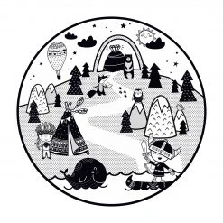 Bilderwelten Wikinger - Die Eroberung des Diamanten - 40 x 40 cm - Durchmesser: 40 cm