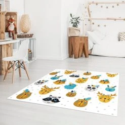 Bilderwelten Tierische Indianerfreunde Federschmuck - 160 x 160 cm - Durchmesser: 160 cm -Teppiche populaire boutique d93f13047b5e4c619bd3eabdfb8e2724