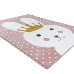 RugsX Kinderteppich PETIT BUNNY HASE rosa - 160 x 220 cm -Teppiche populaire boutique e39e71fbb08b448da7d94faf77654d63