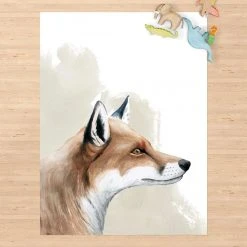 Bilderwelten Waldfreunde - Fuchs - 105 x 140 cm - Durchmesser: 140 cm -Teppiche populaire boutique e6dba9bc4ce144c7a9a7980a37954dbb