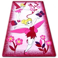 RugsX Teppich für Kinder HAPPY C224 rosa Fee - 240 x 330 cm