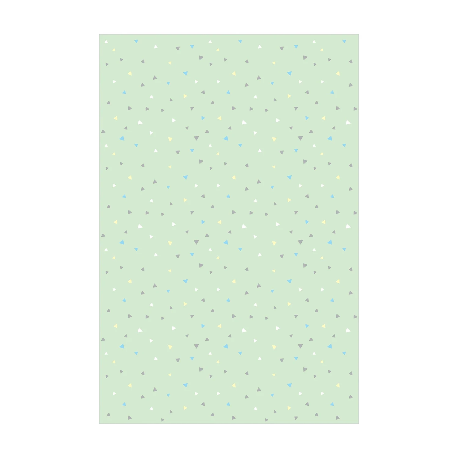 Bilderwelten Bunte Pastelldreiecke auf Grün - 80 x 120 cm - Durchmesser: 120 cm 1 Bilderwelten Bunte Pastelldreiecke auf Grün - 80 x 120 cm - Durchmesser: 120 cm