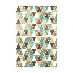 Bilderwelten Dreieck Rapportmuster - 60 x 90 cm - Durchmesser: 90 cm