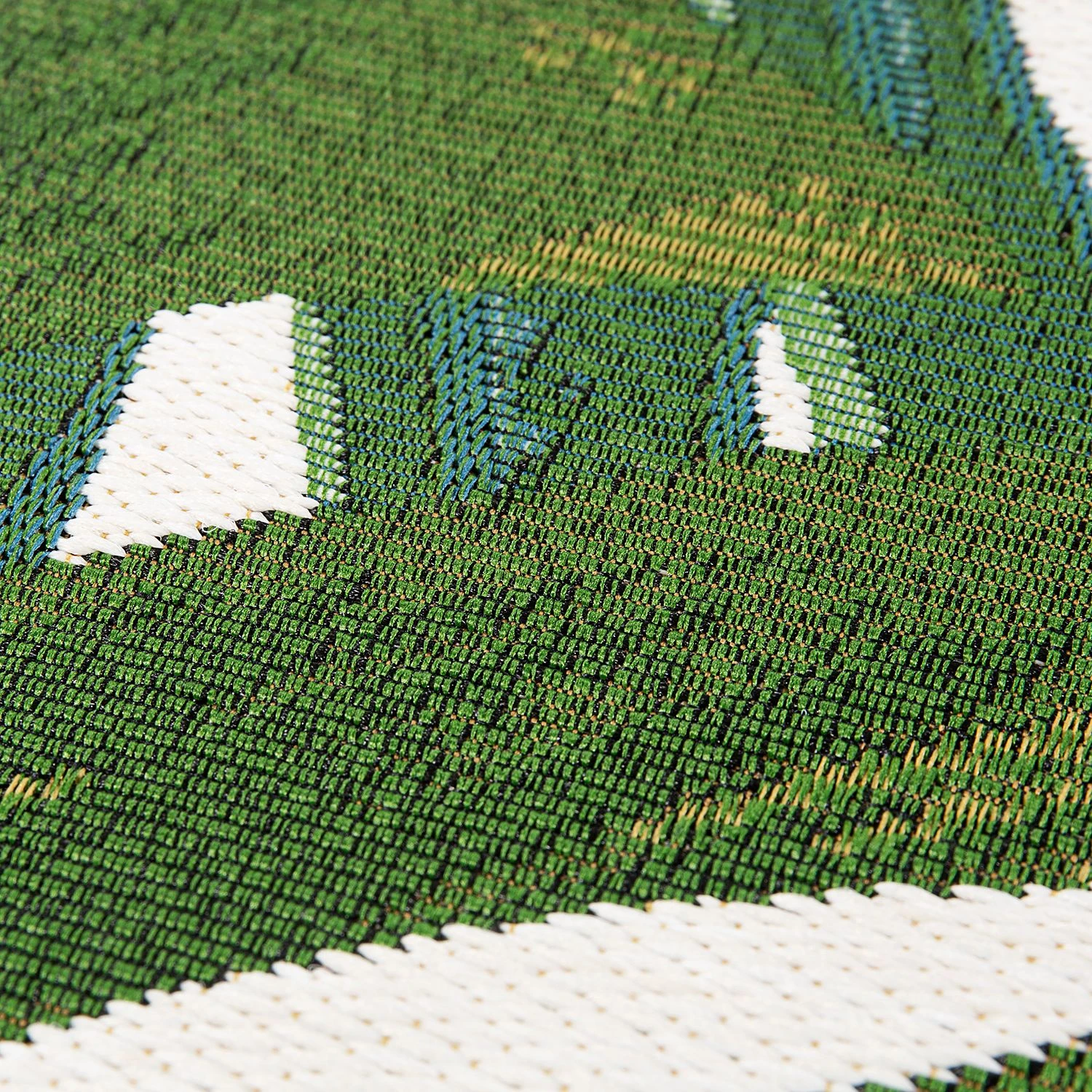 Luxor living In- & Outdoorteppich Kubana - Kunstfaser - Grün / Weiß - 123 x 150 cm 2 Luxor living In- & Outdoorteppich Kubana - Kunstfaser - Grün / Weiß - 123 x 150 cm – Bild 2