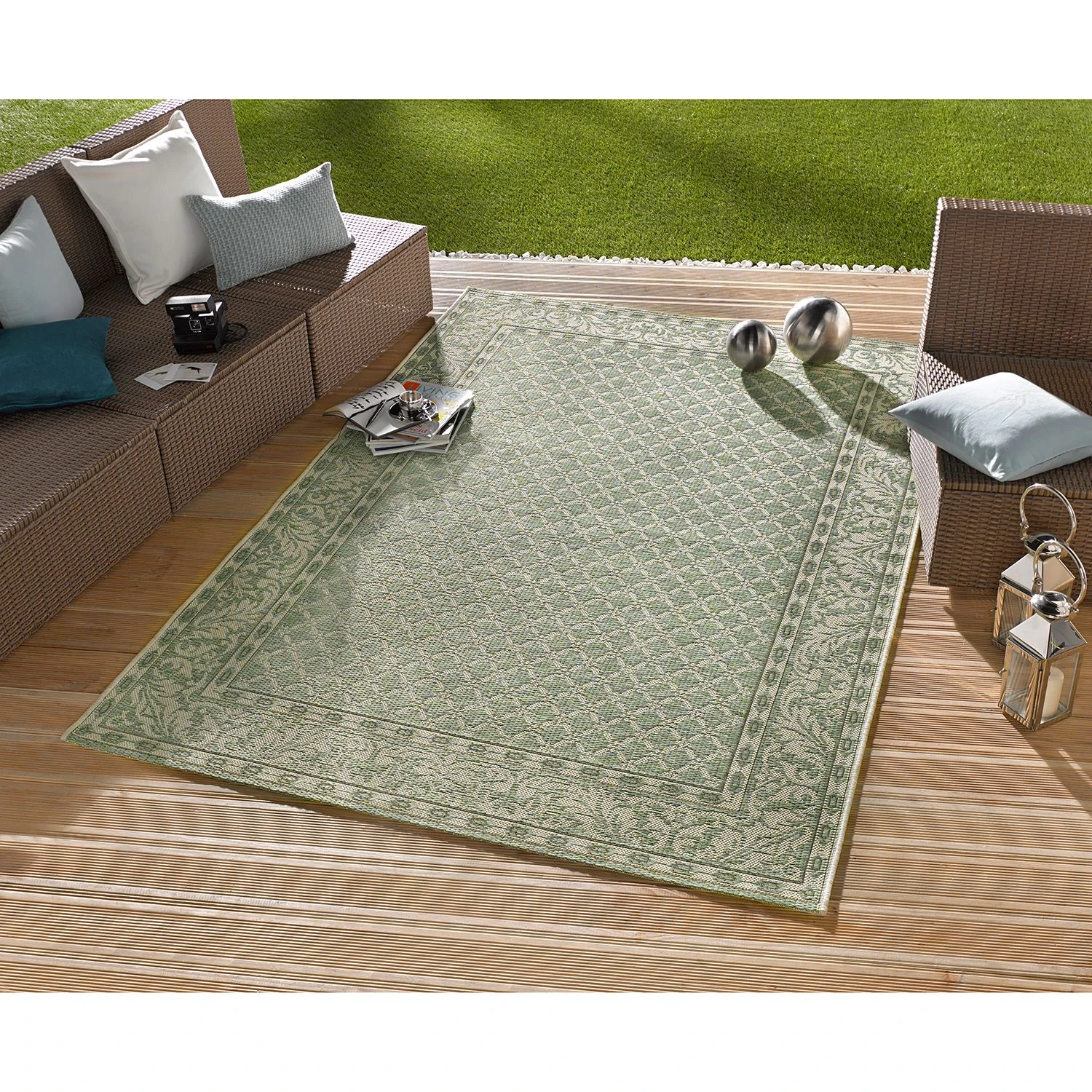 Northrugs In- & Outdoorteppich Royal - Grün - 160 x 230 cm 2 Northrugs In- & Outdoorteppich Royal - Grün - 160 x 230 cm – Bild 2