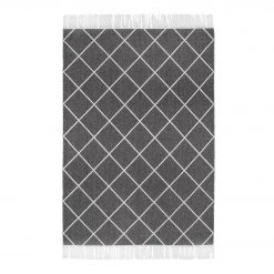 Andiamo Kurzflorteppich Glitter - Anthrazit