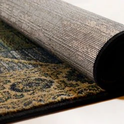 THEKO die markenteppiche Kurzflorteppich Gabiro Dekor - 160 x 235 cm -Teppiche populaire boutique laeufer gabiro dekor kunstfaser anthrazit blau 68 x 235 cm 5001384 1