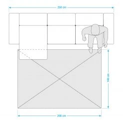 Zala Living Kinderteppich Fußballfeld - 140 x 200 cm -Teppiche populaire boutique teppich hochflor design schwarz 140 x 200 cm 5177020 5