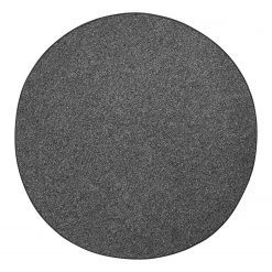 BT Carpet Kurzflorteppich Wolly II - Dunkelgrau - Ø 133 cm
