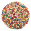THEKO die markenteppiche Filzteppich Ballo Round - Multicolor - Ø 120 cm